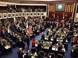 Interior de la Cámara de Representantes de Florida