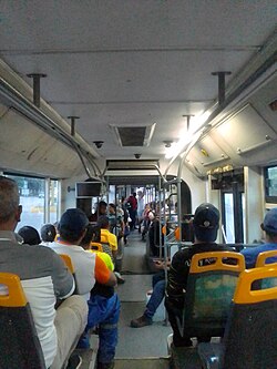 Interior de unidad de TransAnzoátegui