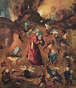 Las tentaciones de San Antonio por Hieronymus Bosch