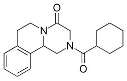 Estructura química de Praziquantel