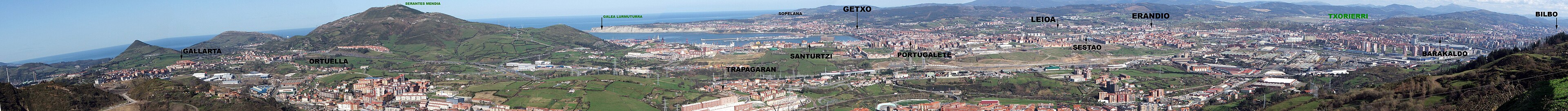 Vista desde los montes de Triano