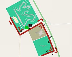 Plano del circuito de contrarreloj de la tercera etapa