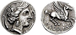 Moneda griega de Ampurias