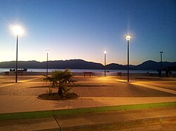 Vista de la costanera en Puerto Cisnes