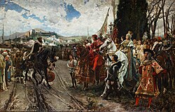 La rendición de Granada, obra de Francisco Pradilla