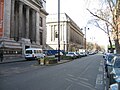 Vista hacia el norte de Exhibition Road antes de la remodelación