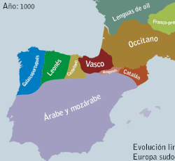 Evolución cronológica de los idiomas en la península ibérica