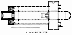 Planta de la catedral de Hildesheim