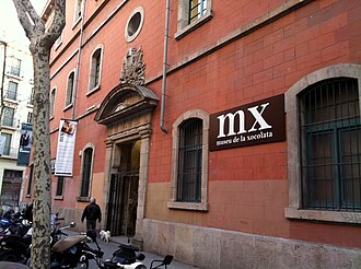 Fachada del Museo del Chocolate en Barcelona