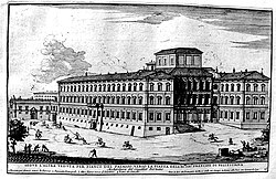 Grabado histórico del Palacio Barberini