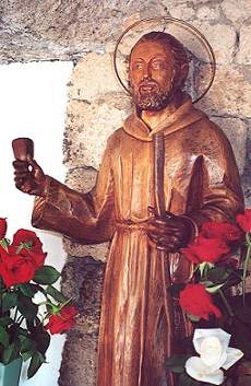 Escultura del santo hermano Pedro