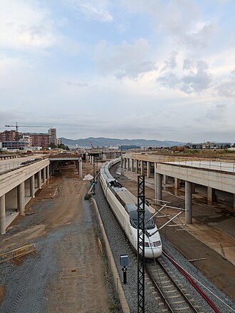 Plano o representación general relacionada con la infraestructura ferroviaria de Barcelona