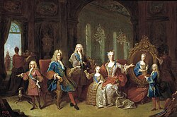 Felipe V de España con su familia