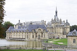 Vista actual del castillo de Chantilly