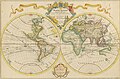 Mapa del Mundo elaborado en la época de Guillermo Delisle