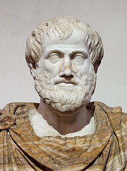 Retrato clásico que representa a Aristóteles, acreditado por establecer las primeras distinciones entre argumentos personales y lógicos.