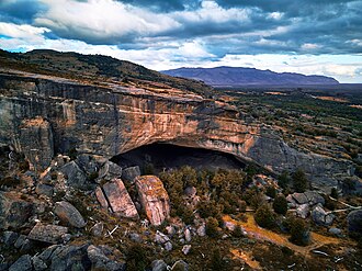 Vista general del paisaje patagónico en el área del monumento natural