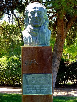 Monumento dedicado a Rafael Alberti en Leganés.