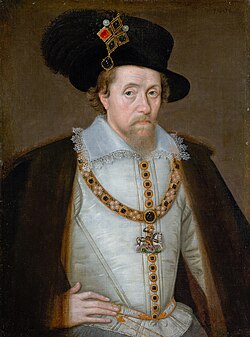 Retrato histórico de Jacobo I y VI