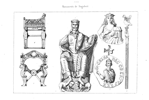 Ilustración histórica de Dagoberto I