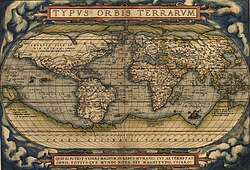 Planisferio del Theatrum Orbis Terrarum de 1570
