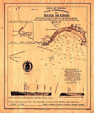 Plan hidrográfico histórico de la bahía de Sines