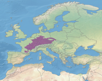 Mapa detallado de la ubicación de la ecorregión
