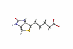 Animación de la estructura tridimensional de la biotina