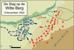Esquema táctico de la batalla