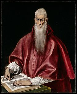 San Jerónimo retratado por El Greco en 1609