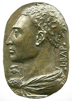 Autorretrato de Leon Battista Alberti en una medalla