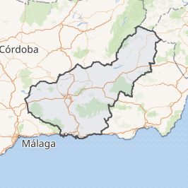 Mapa de la provincia de Granada