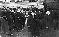 Fotografía del cortejo fúnebre de Friedrich Ebert en Berlín.