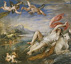 El rapto de Europa pintado por Rubens
