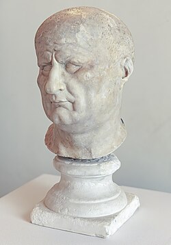 Busto escultórico del emperador Vespasiano.