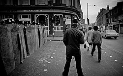 Disurbio de Brixton en el año 1981. Londres, Inglaterra.