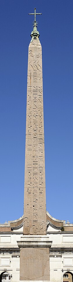 Obelisco Flaminio en la Piazza del Popolo, originalmente parte del Circo Máximo
