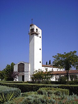 Lácara, en la provincia de Badajoz, uno de los pueblos creados ex novo como parte del Plan Badajoz.