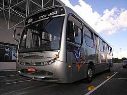 Vista de una ciudad con diversos medios de transporte