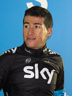 Henao con el maillot del Team Sky