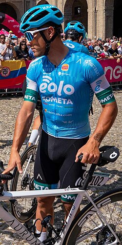 Retrato del ciclista Vincenzo Albanese