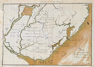 Mapa histórico de las Misiones Orientales