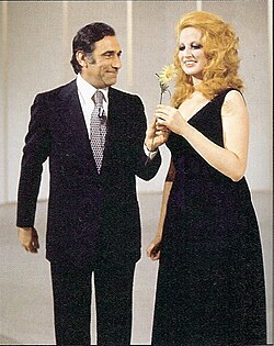 Mina y Alberto Lupo en 1972