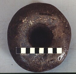 Piedra pulida de la época prehistórica encontrada en Costa de Marfil