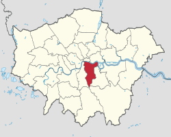 Detalle cartográfico y administrativo de Southwark