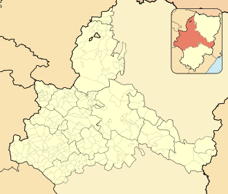 Ubicación de Farlete en la provincia de Zaragoza