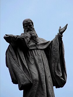 Estatua de San Benito de Nursia.