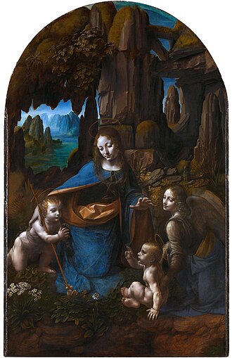 Virgen de las Rocas de Leonardo da Vinci