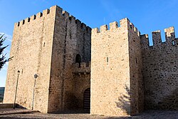 Detalle de la puerta de acceso al castillo de Elvas