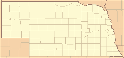 Mapa de condados de Nebraska
